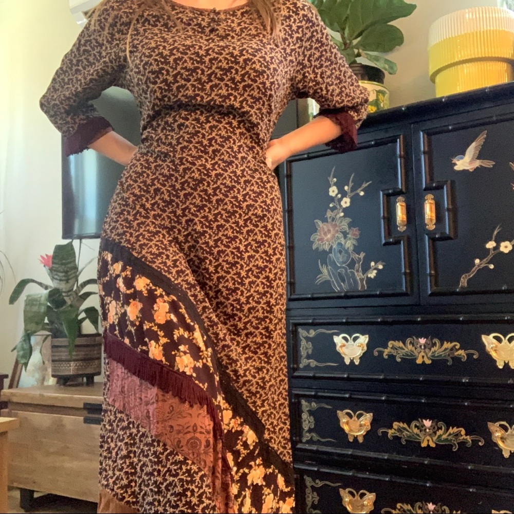 April Cornell vintage farmcore midi dress